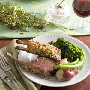 ROMANTIC DINNER 1 mustard-crusted-lamb-