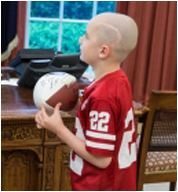 Seven Year Old Jack Hoffman Scores Touchdown, Meets President Obama