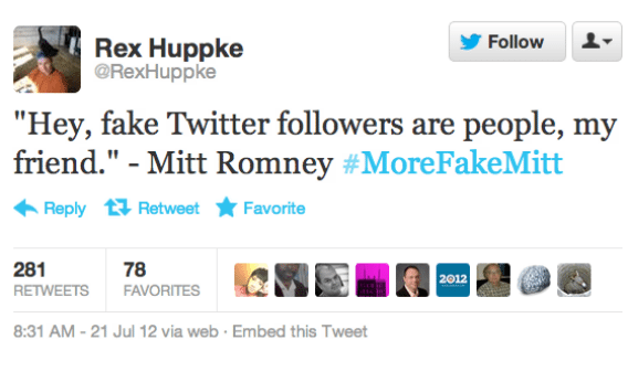 romney fake followers