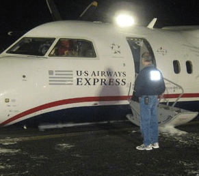Plane Makes Belly Landing at Newark Airport