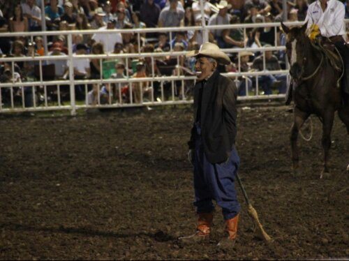 Rodeo Clown Dressed Up as President Obama