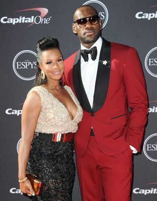 labron james and wife