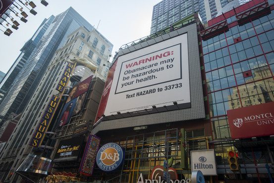 Republicans Put Anti-ObamaCare Billboard In Heart of Time Square
