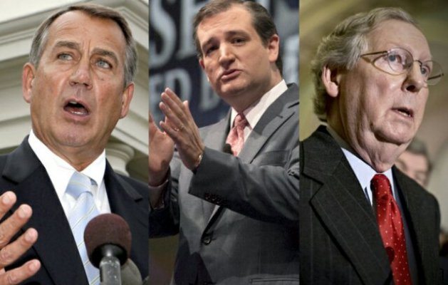 New Poll: Americand Don’t Approve of Boehner, McConnell, Cruz