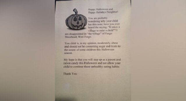 Woman Plans to Give “You’re Fat” Notes to Obese Kids This Halloween