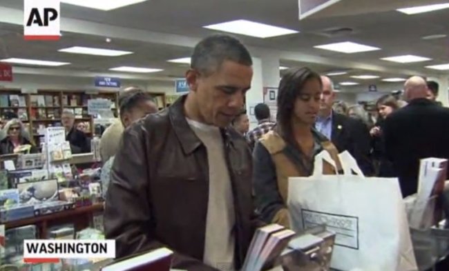 Video: President Obama and Daughters Shopping Small This Saturday