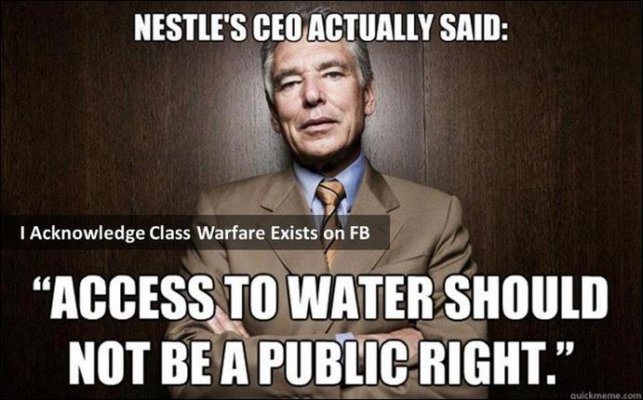 Nestle CEO Says Access to Water Is NOT a Human Right – Video