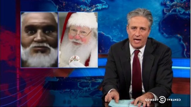 Jon Stewart Takes On Fox’s Assertion that Santa is White – Video