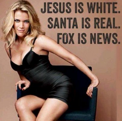 PIC: Jesus is White, Santa is Real and Fox is News