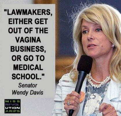 Wendy Davis to GOP: “Get Out of the Vagina Business…” – PIC