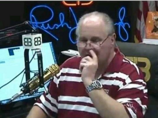 Their god Rush Limbaugh Caught Picking his Nose – PIC