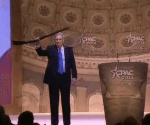 Policies Are Too Advanced For Republicans, So McConnell Brought a Gun to CPAC