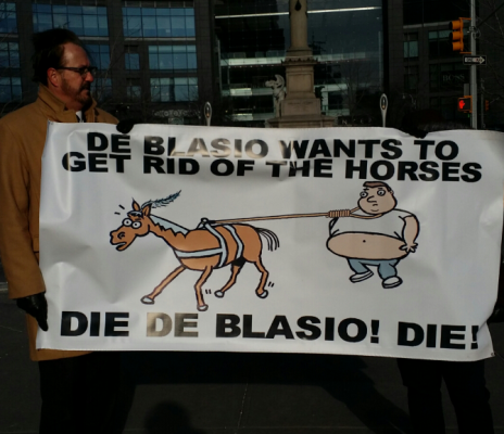 New York Sign – “Die De Blasio! Die!”