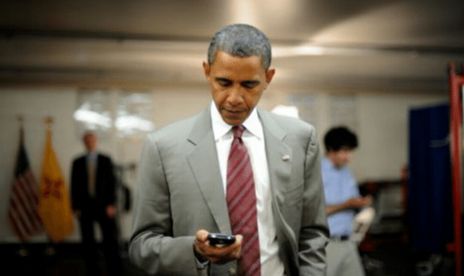 Calm Down – The President Is Keeping His BlackBerry