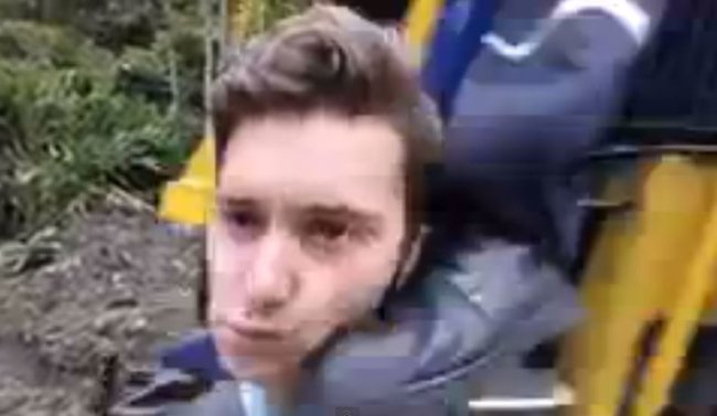 Teen Taking Selfie By Moving Train Gets Kicked In The Head by Conductor – Video