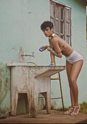 Rihanna Goes Topless on New Vogue Brazil Cover – PIC