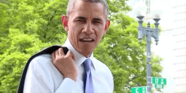 Raw Video – President Obama Takes a Surprise Walk Through The National Mall – Video