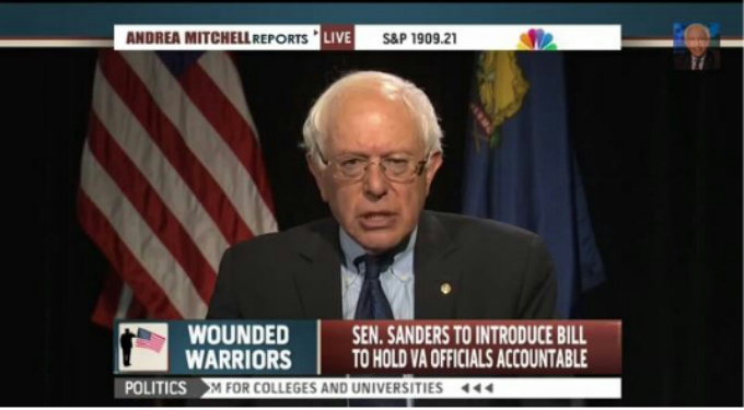 Bernie Sanders Explain – The VA is Not The Problem, The Wars Are The Problem