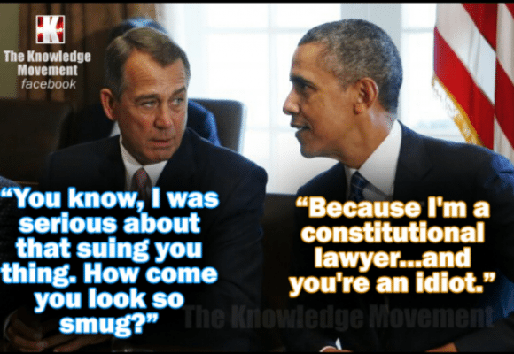 Why Obama Is Not Concerned about Boehner’s Lawsuit – PIC