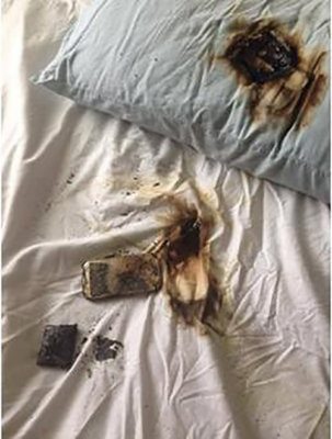 Charging Her Samsung S4 Almost Caused a Fire