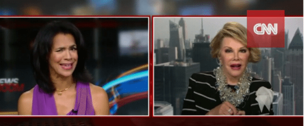 Joan Rivers Gets Angry – Storms Off CNN Set in Middle of Interview – Video