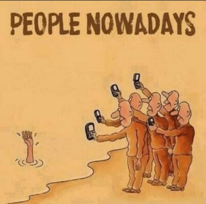 The Camera Phone… People Nowadays – CARTOON