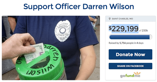 These Darren Wilson Donors are Celebrating The Murder of Mike Brown – Comments