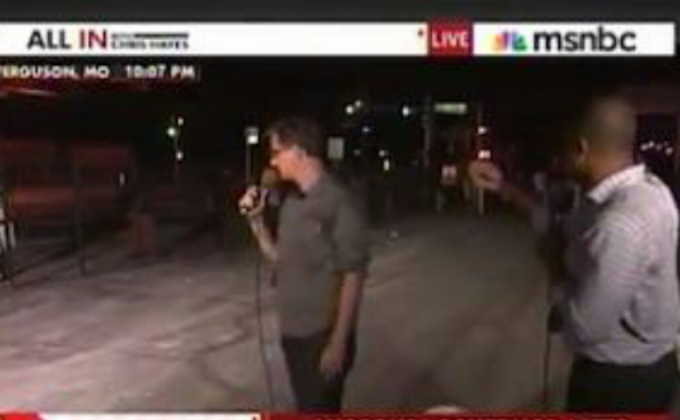 MSNBC’s Chris Hayes is Stoned in Ferguson Missouri – Video