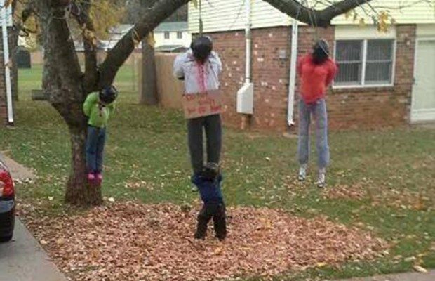 Halloween Decoration Shows The Lynching of a Black Family – PIC
