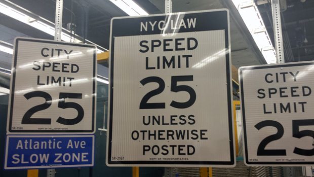 Beginning November 7th, New Speed Limit in NYC will be 25MPH