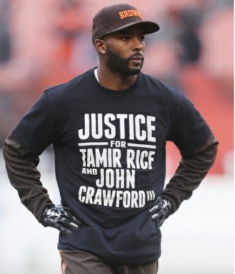 Police Union Slams Brown’s Player for Wearing a “Justice For Tamir” Shirt – PIC
