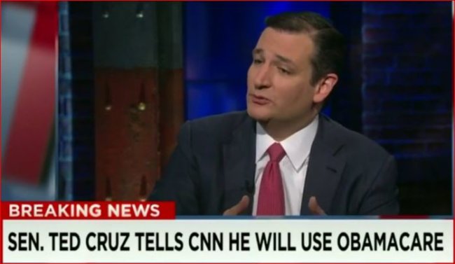 Ted Cruz Confirms – He is Signing up For Obamacare – Video