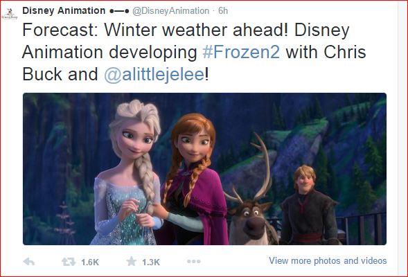 Confirmed: “Frozen 2” is Coming!