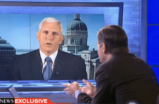 Indiana Gov Mike Pence Cannot Say if New Law Allows for Discrimination – Video
