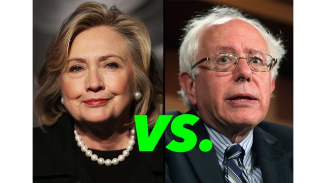 Hillary Clinton vs Bernie Sanders – Their Donors – CHART