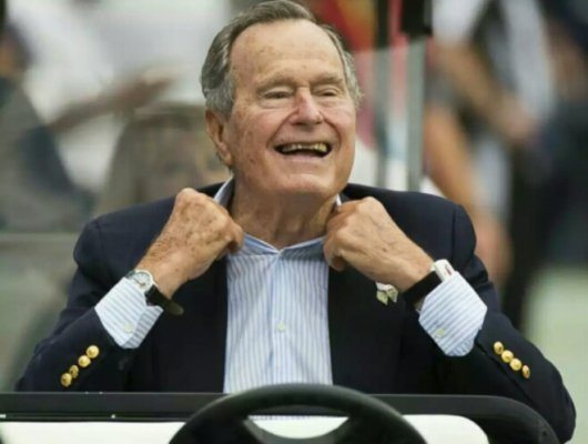 Former President George H.W Bush Breaks a Bone In His Neck