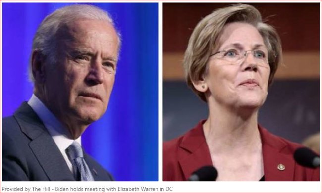 Report – Joe Biden Holds Private Meeting with Elizabeth Warren