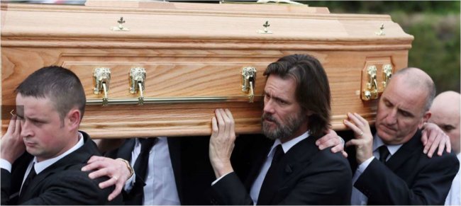 Jim Carrey Attends Funeral of Late Girlfriend – Carried Her Casket