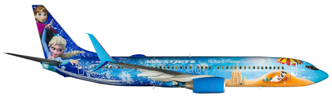 The “Frozen” Themed Airplane is Ready For Service
