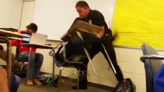 Child Flipping School Officer Fired for not using “proper technique”