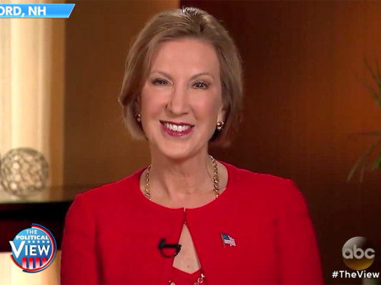 Carly Fiorina Goes Back to The View – Video
