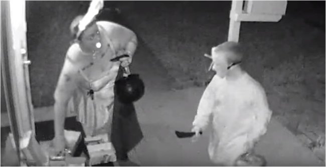 Video of Mother Caught Stealing Halloween Candy has Gone VIRAL – Video