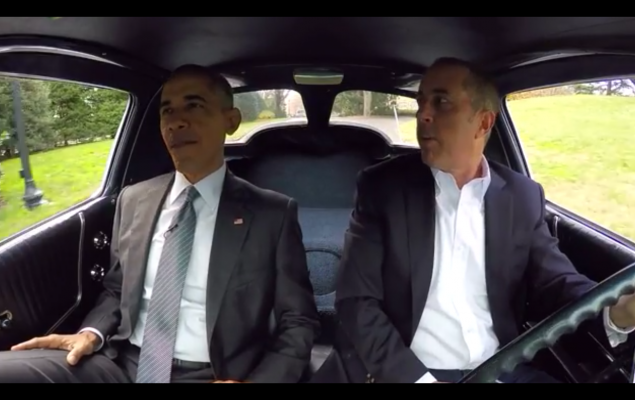 The Coolest President in The World Gets Coffee with Jerry Seinfeld-  Video