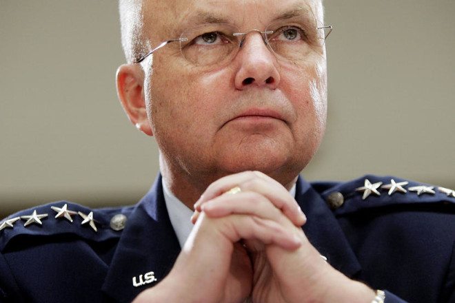 WASHINGTON - JANUARY 18:  Central Intelligence Agency Director Michael Hayden listens to questioning during a hearing before the House Intelligence Committee January 18, 2007 on Capitol Hill in Washington, DC. The topic of the hearing was the "Current Assessment of Threats to U.S. National Security."  (Photo by Win McNamee/Getty Images)