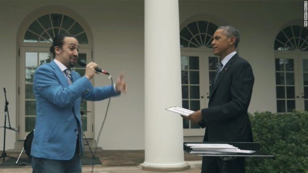 Cast of “Hamilton” Visits White House – Raps With Obama – Video