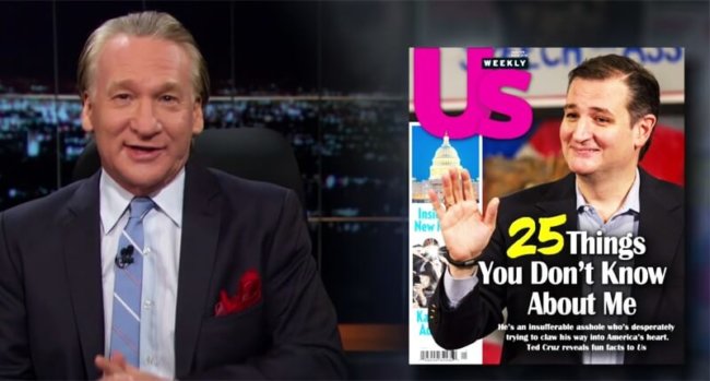 Bill Maher Explains 25 Things You Didn’t Know about Ted Cruz – Video