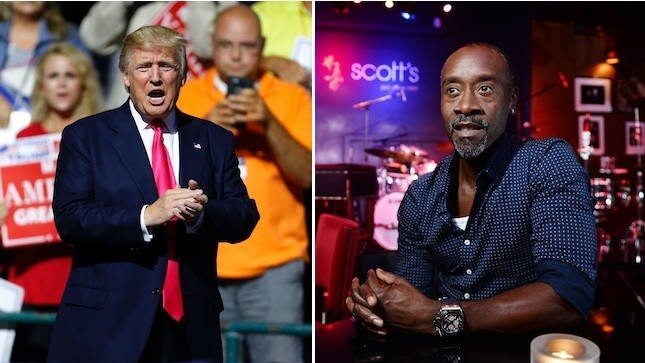 Actor Don Cheadle to Donald Trump – “die in a grease fire”