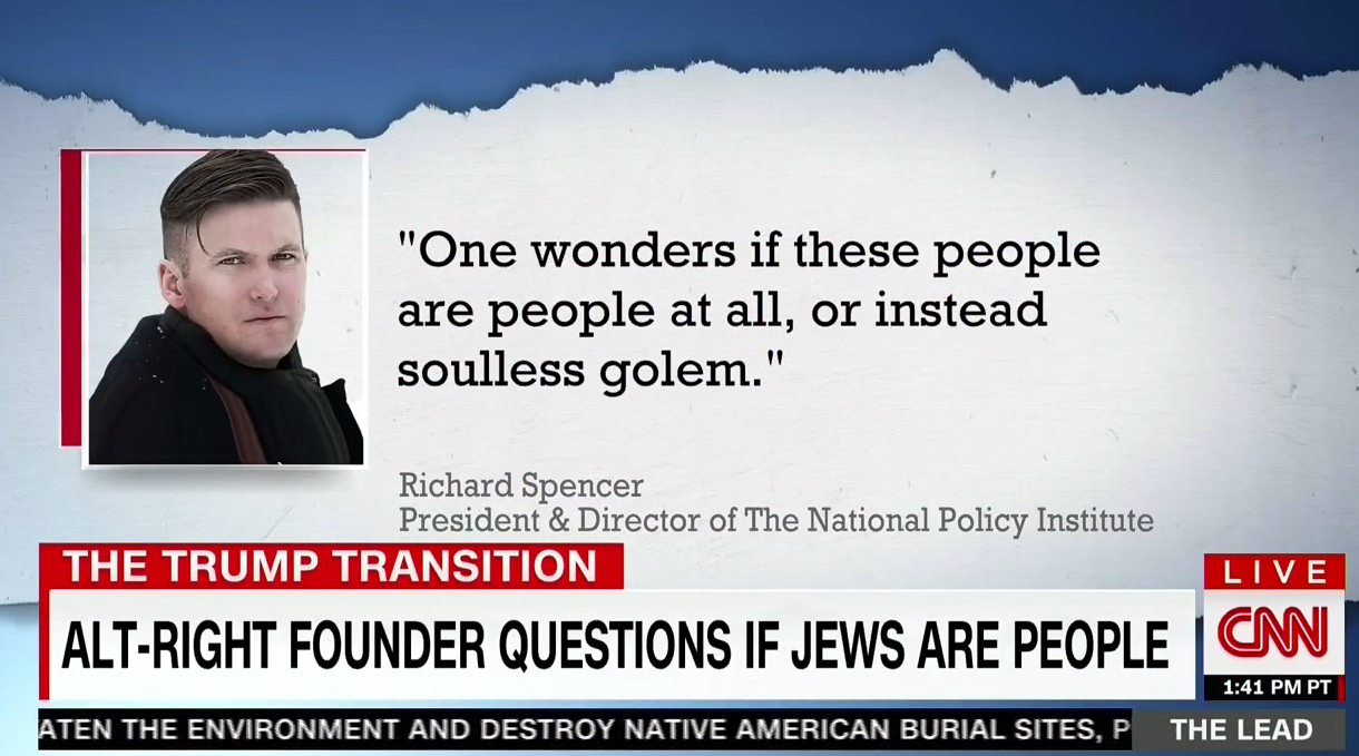 White Supremacist Trump Supporter asks – “Are Jews People?” – Video