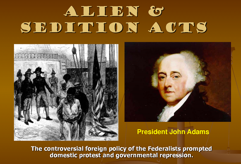 Alien and Sedition Acts Redux