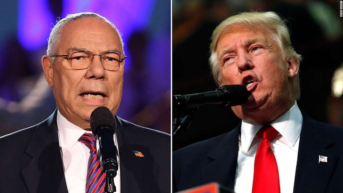 Colin Powell – “I certainly cannot in any way support President Trump this year”